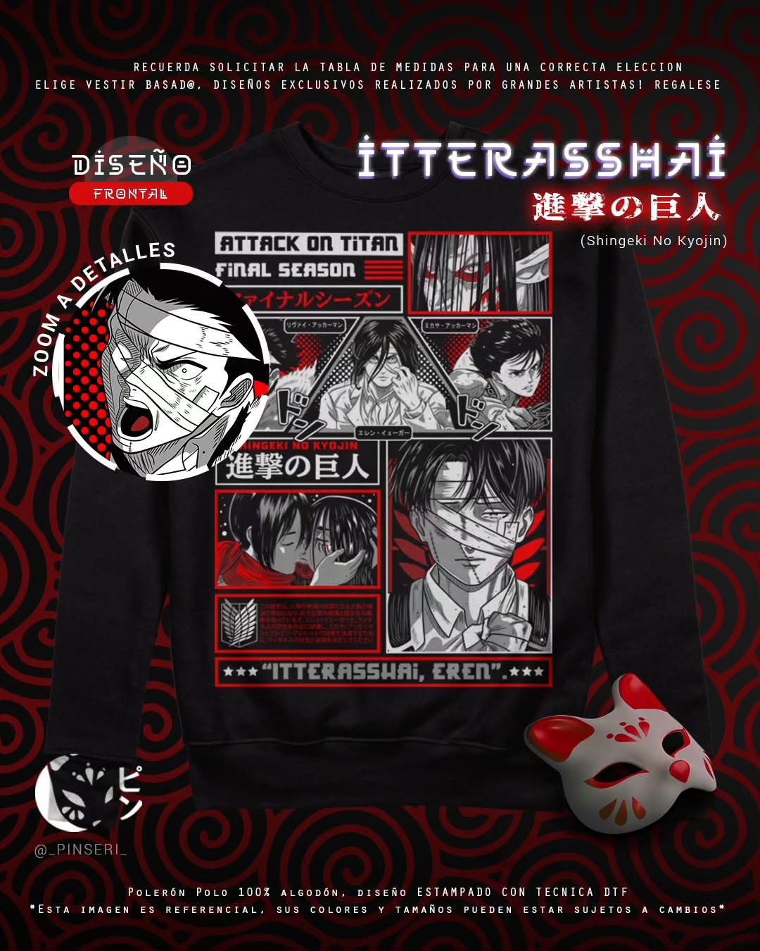 Polo Itterasshai - Shingeki no Kyojin Tradicional