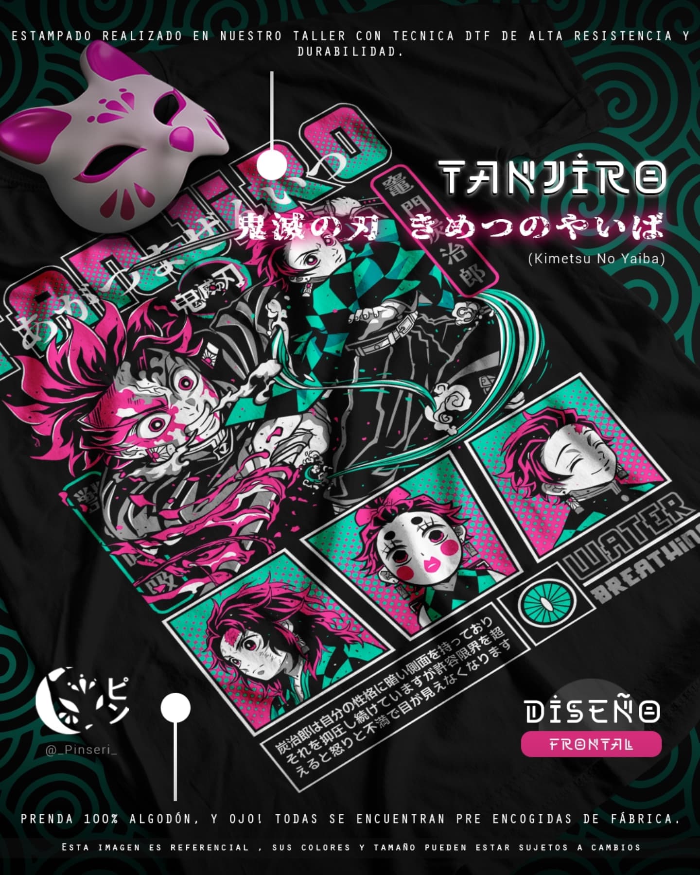 Diseño Tanjiro Kamado - Kimetsu no Yaiba Tradicional