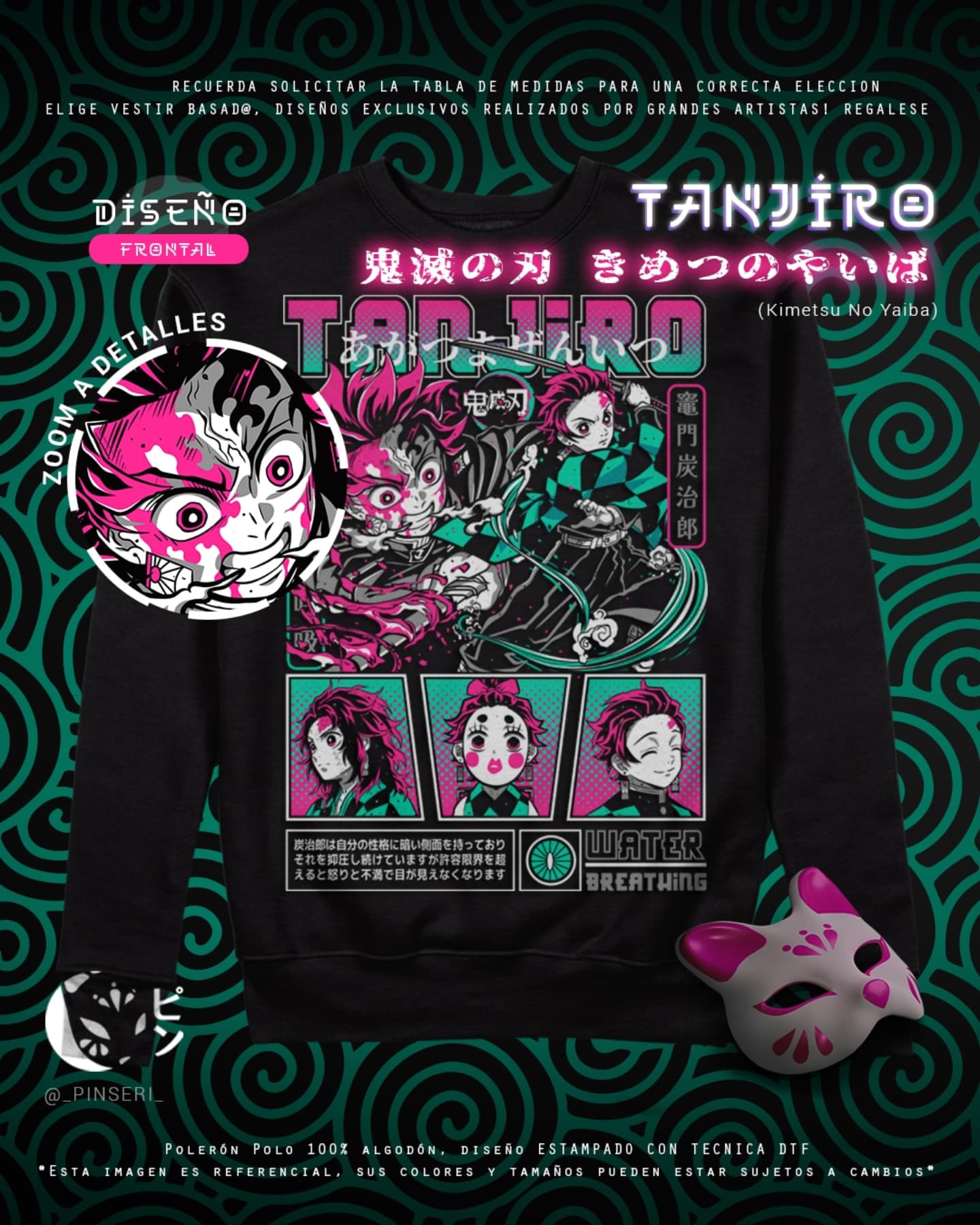 Polo Tanjiro Kamado - Kimetsu no Yaiba