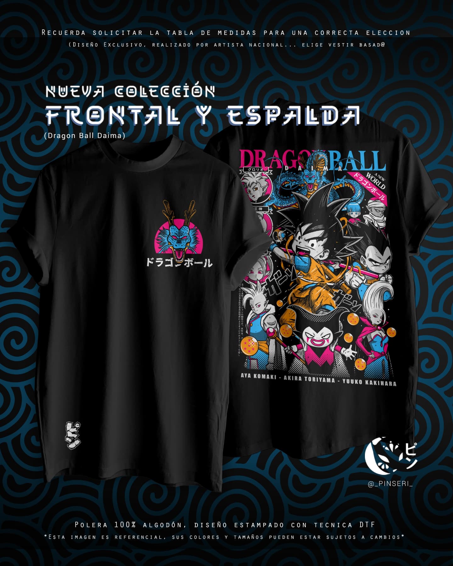 Diseño Daima - Dragon Ball Daima Frontal y Espalda