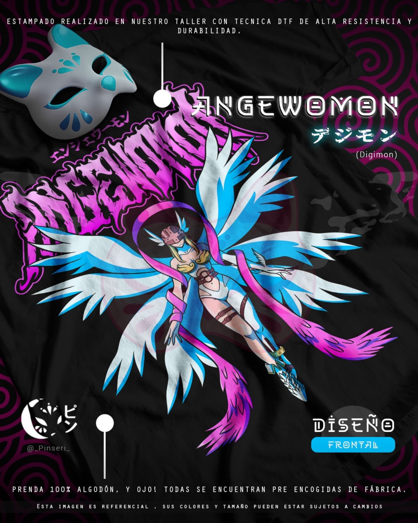 Diseño Angewomon - Digimon Tradicional