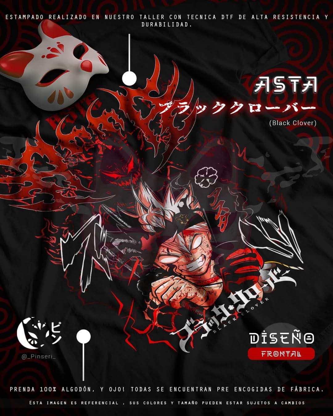 Diseño Asta 2.0 - Black Clover Tradicional