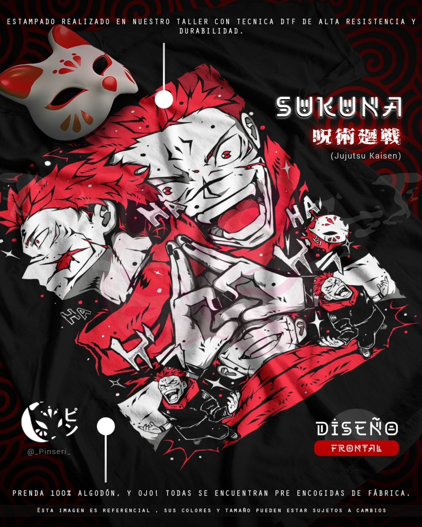 Diseño Sukuna - Jujutsu Kaisen Tradicional