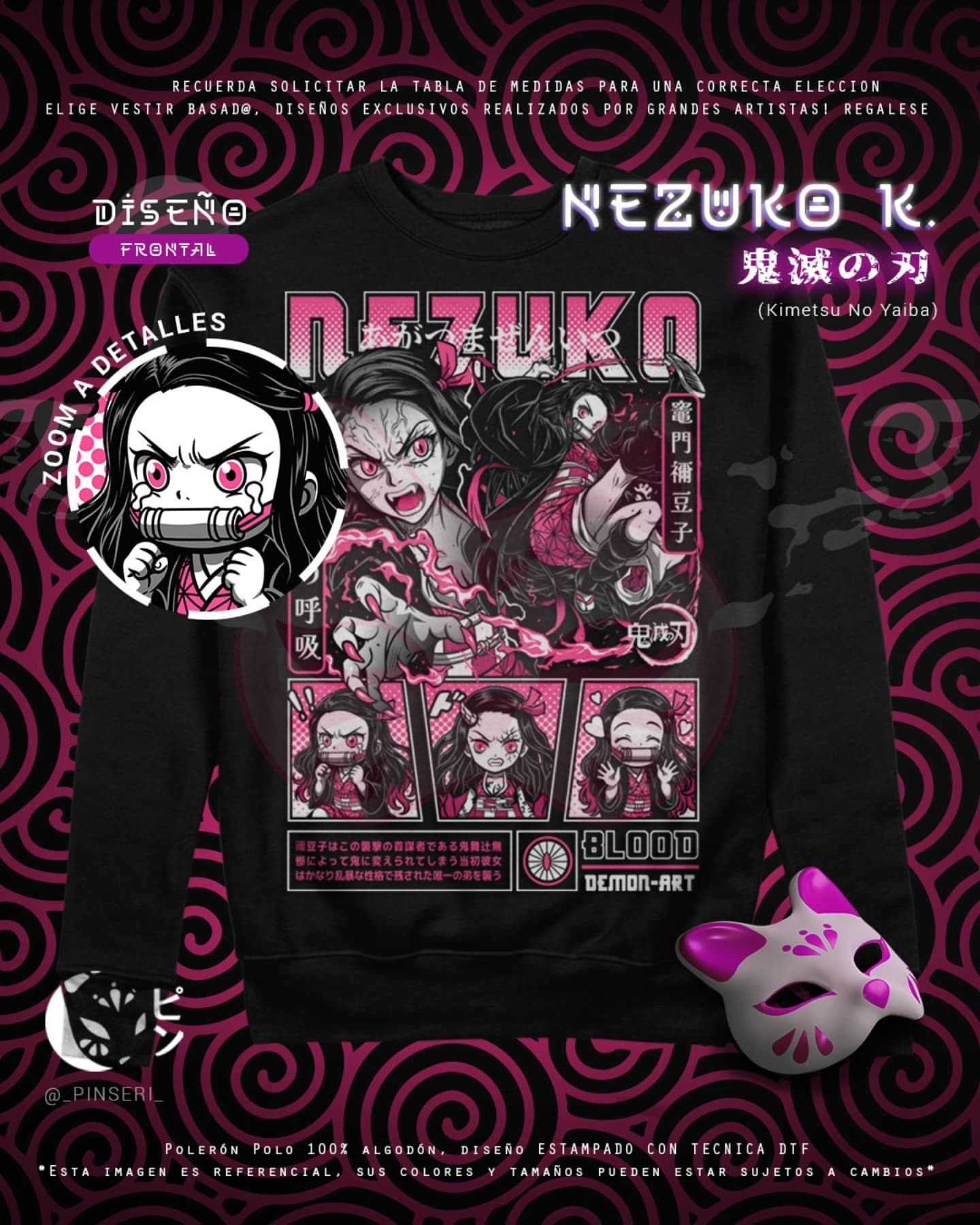 Polo Nezuko Kamado - Kimetsu no Yaiba