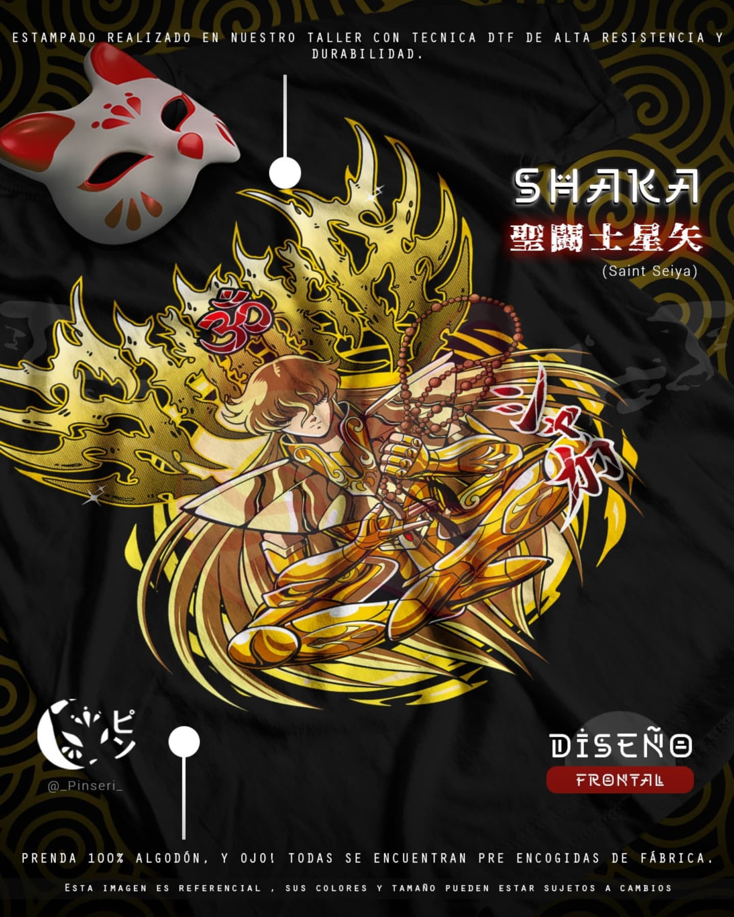 Diseño Shaka de Virgo - Los Caballeros del Zodiaco Tradicional