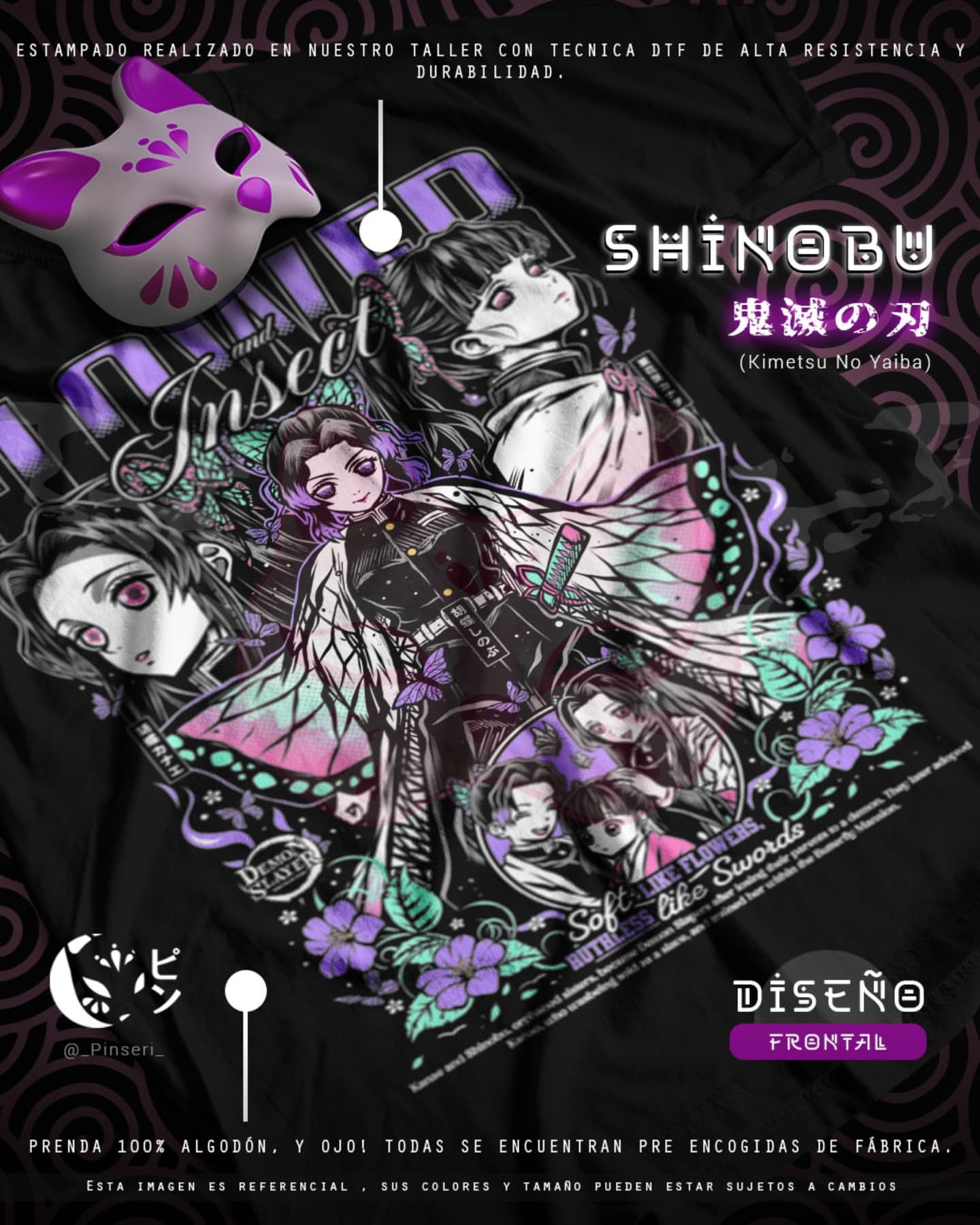 Diseño Shinobu - Kimetsu no Yaiba Tradicional