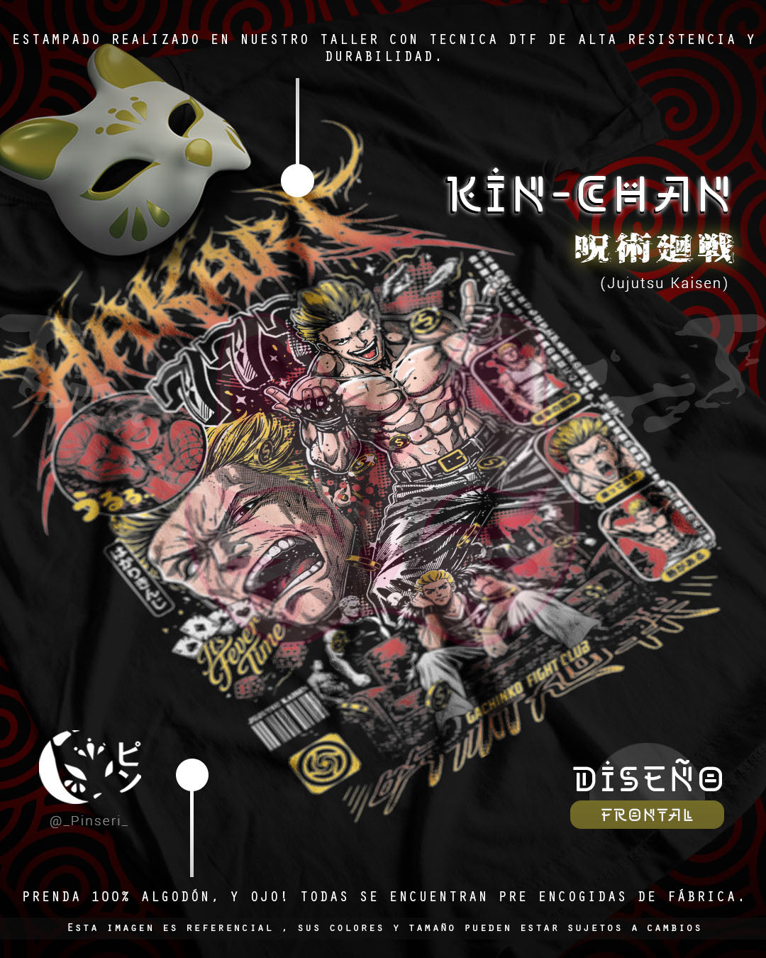 Diseño Kin-Chan - Jujutsu Kaisen Tradicional