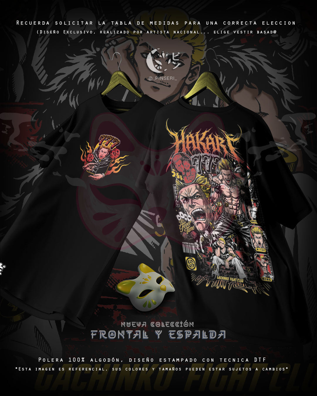 Diseño Kin-Chan - Jujutsu Kaisen Frontal y Espalda
