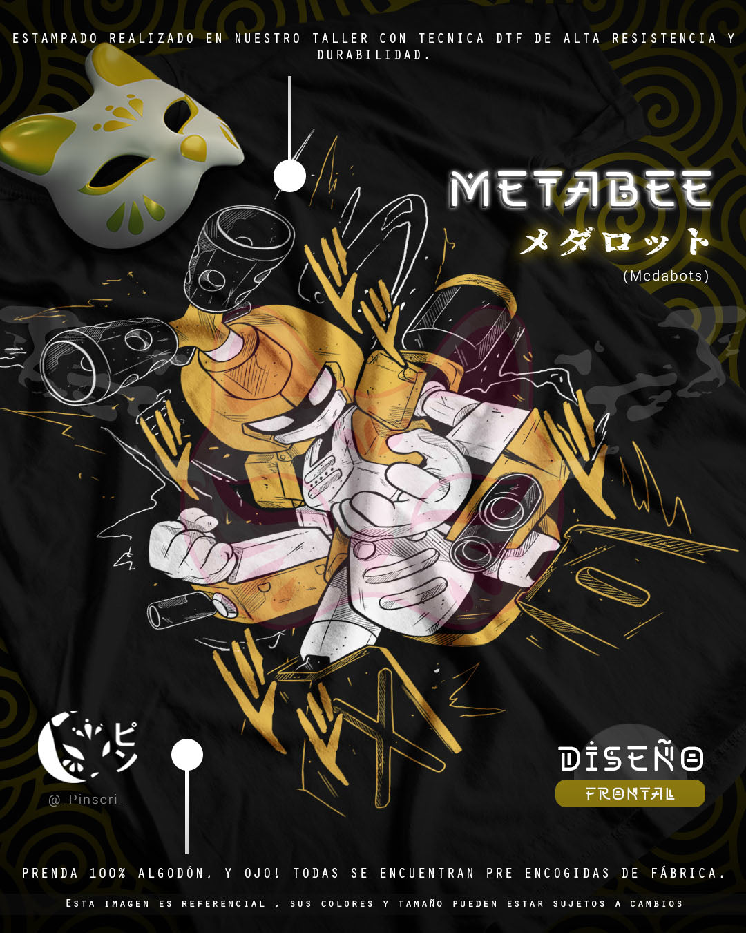 Diseño Metabee - Medabots Tradicional