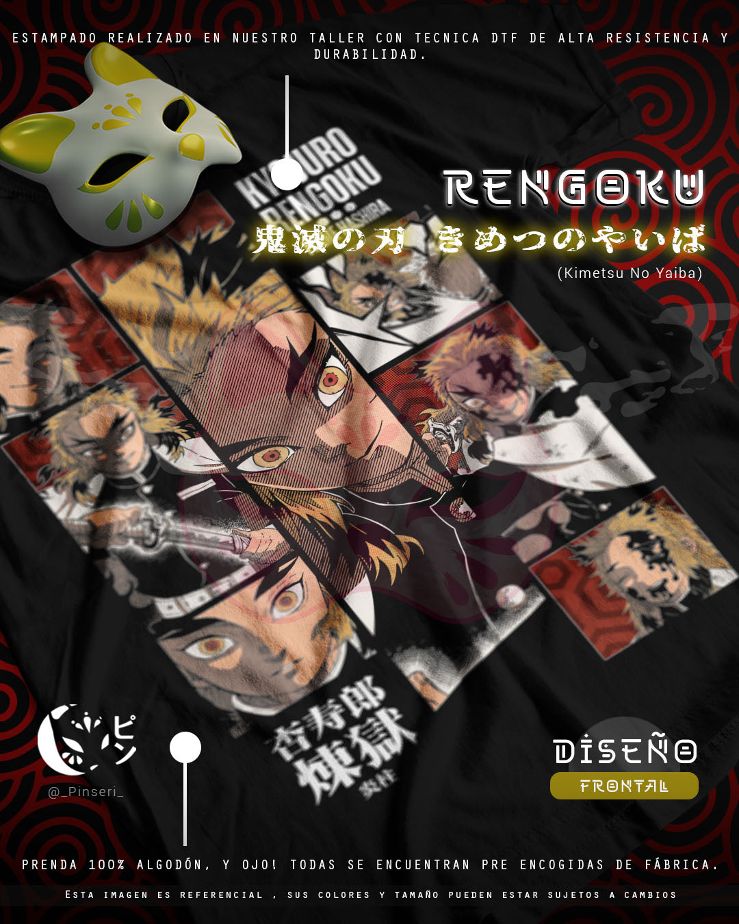 Diseño Rengoku - Kimetsu no Yaiba Tradicional