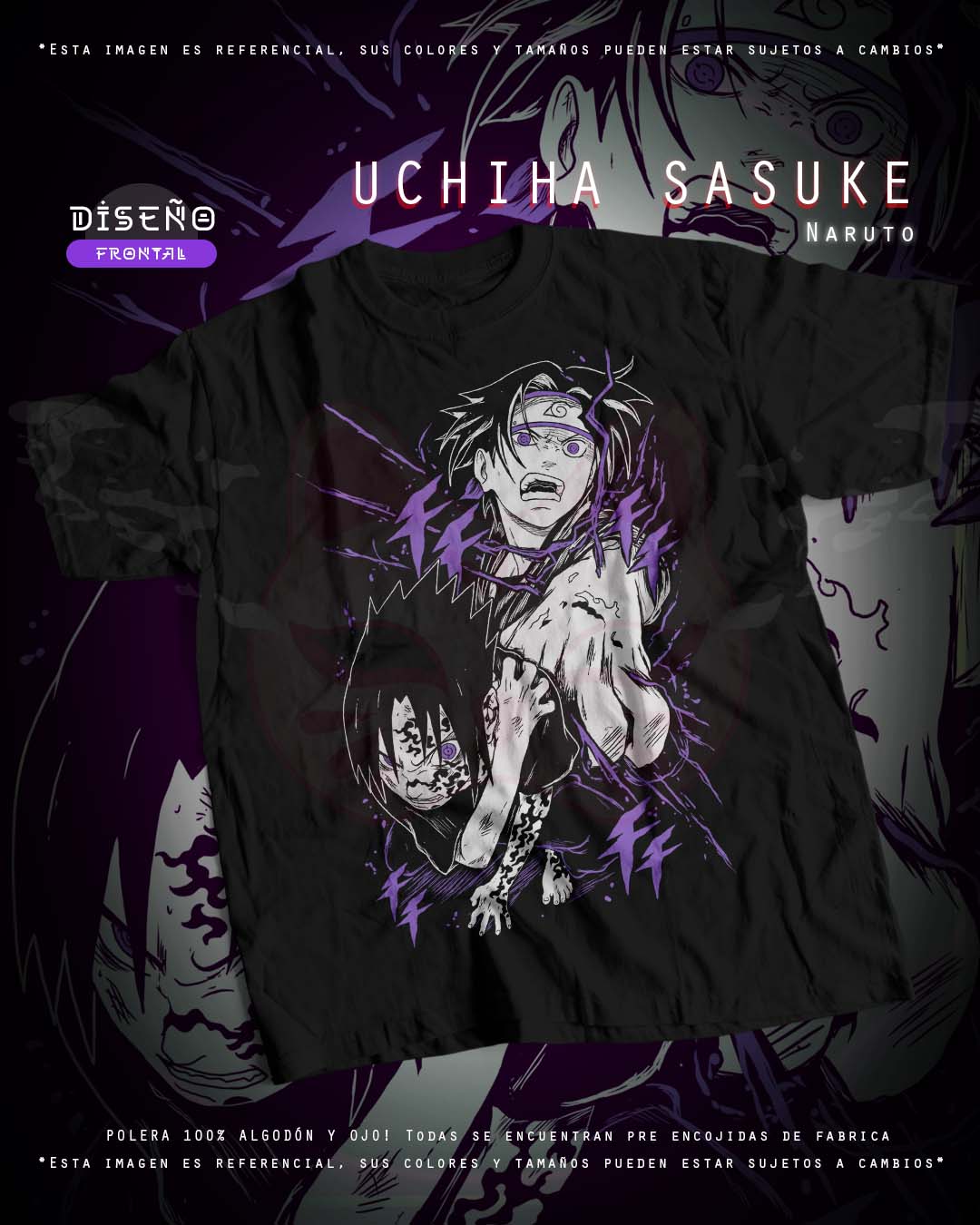 Diseño Uchiha Sasuke Tradicional
