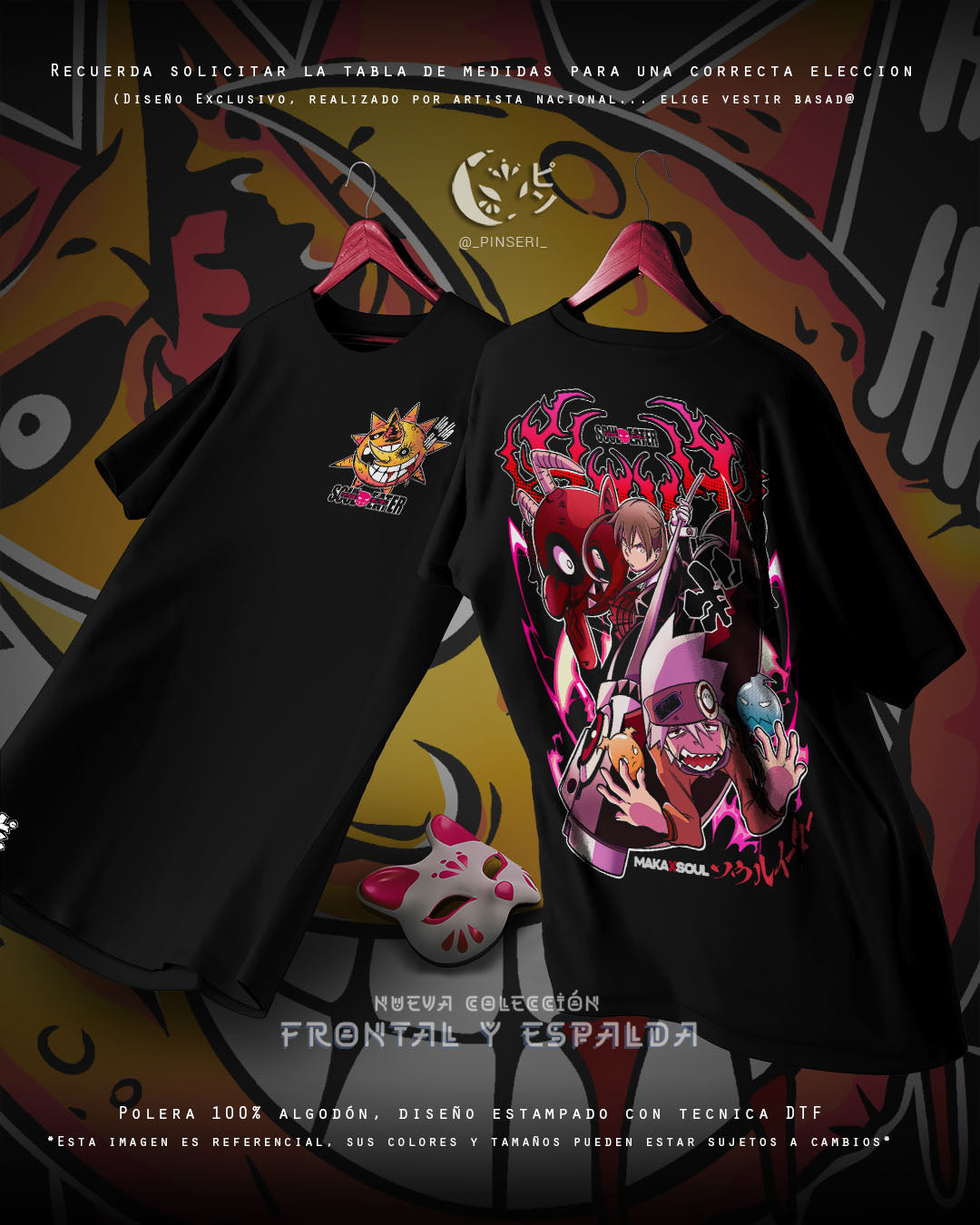 Diseño Maka & Soul Frontal y Espalda