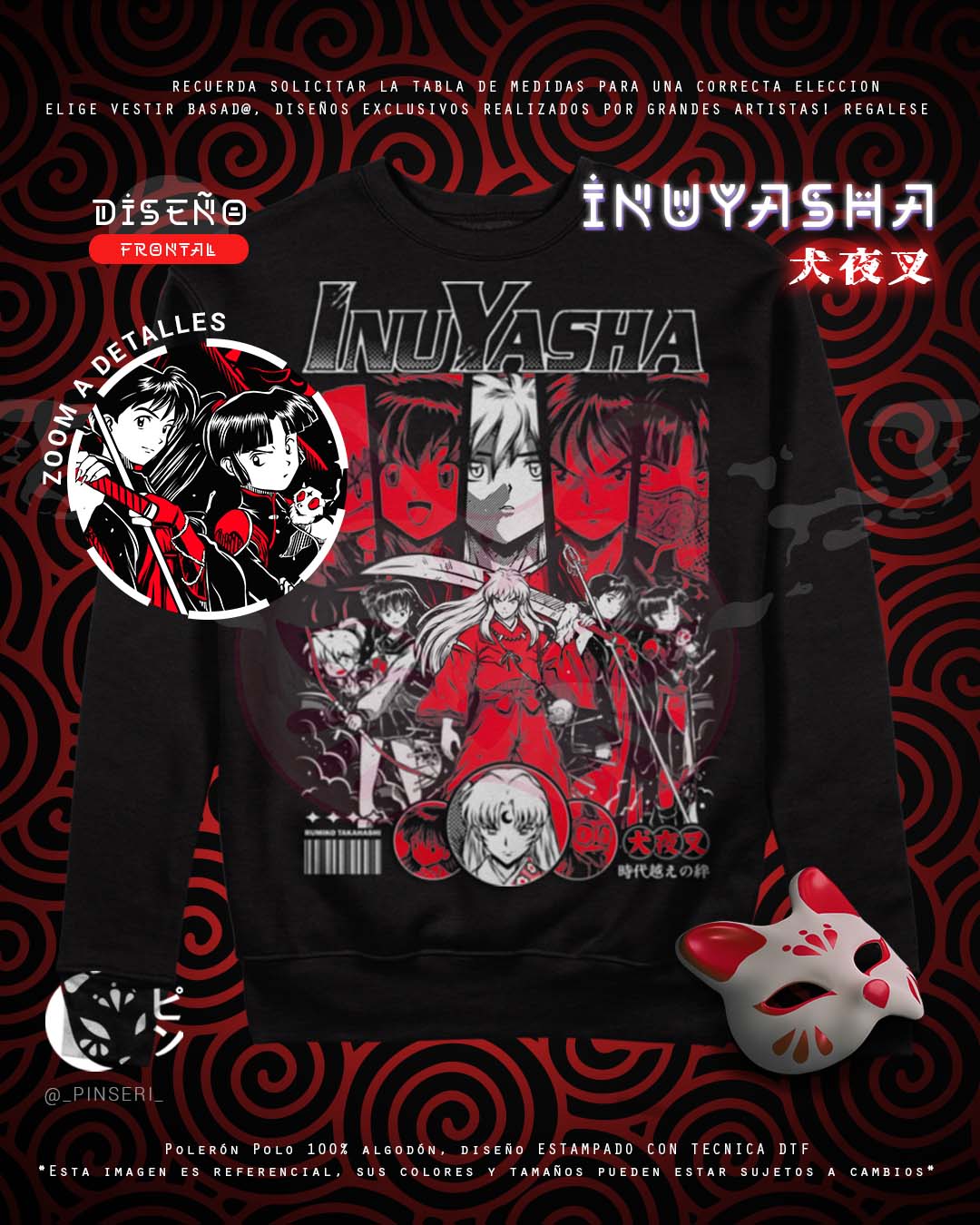 Polo Diseño Inuyasha Tradicional